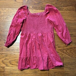 Time and Tru Crimson Smocked Blouse